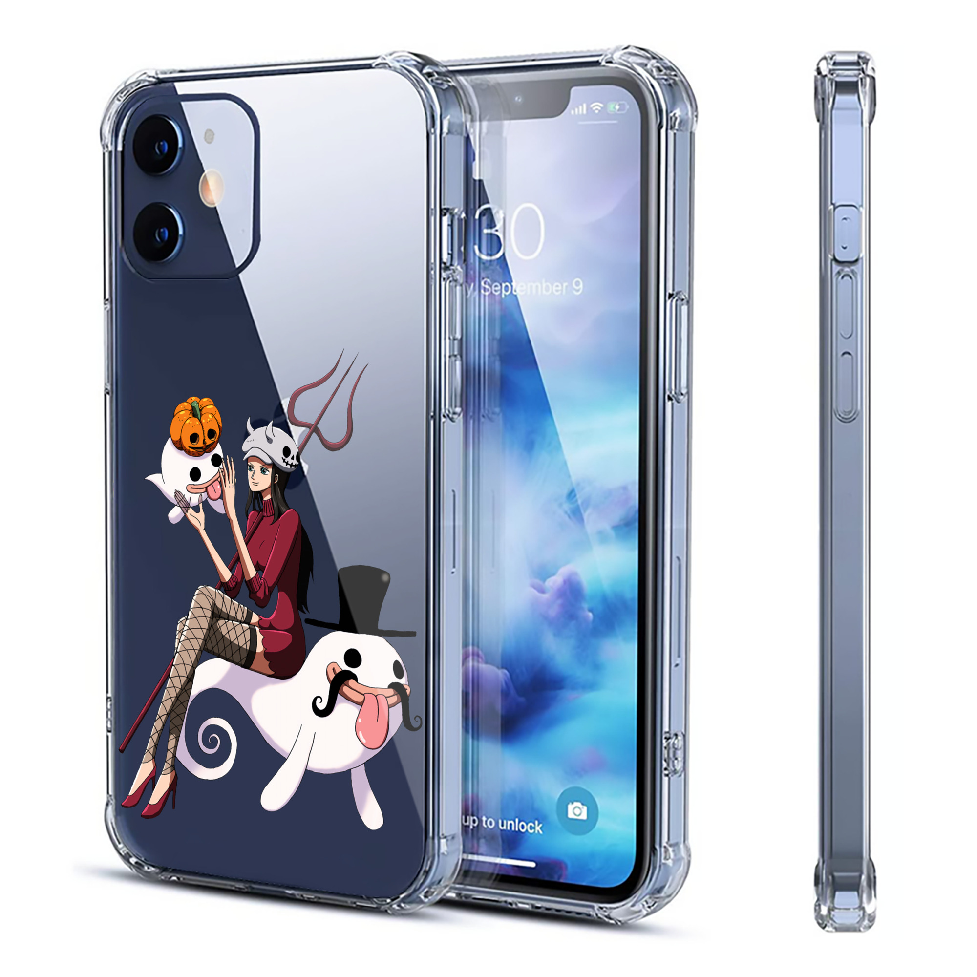 （画像用） ワンピース ニコ・ロビン ONE PIECE Nico Robin 【iPhone 12シリーズ対応】透明スマホケース（クリアソフトケース）